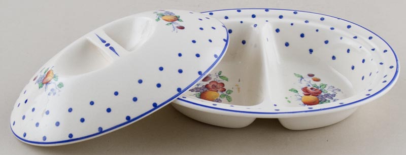 Vegetable Dish small divided c1950